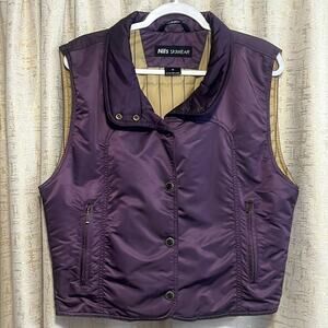 Nils Skiwear Winter Button Up Vest Purple Ski Winter Weather Women's Size‎ 10
